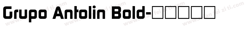 Grupo Antolin Bold字体转换